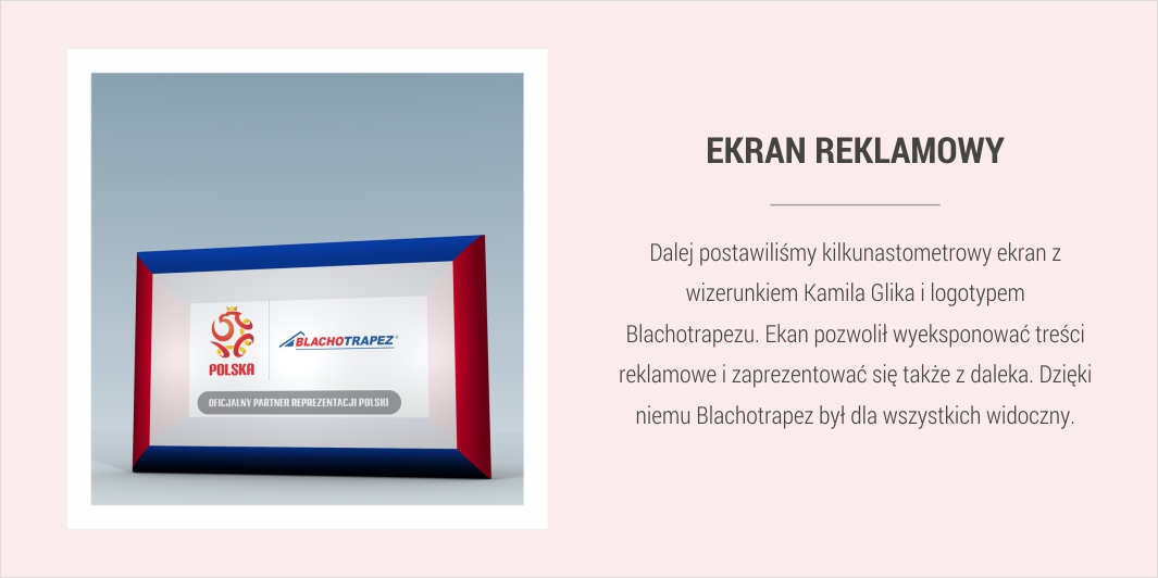 Dmuchany billboard - ekran reklamowy z siatką zadrukowaną 100%