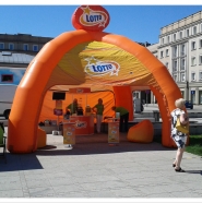 Namiot Pająk z trójwymiarowym logo Lotto